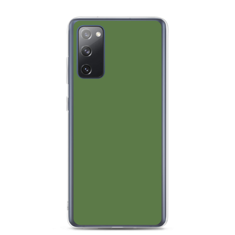 Load image into Gallery viewer, Fern Green Samsung Clear Thin Case Plain Color CREATIVETECH
