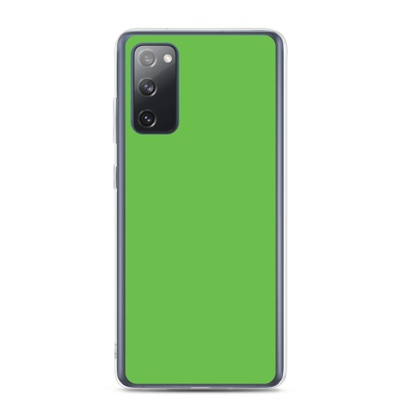 Load image into Gallery viewer, Kelly Green Samsung Clear Thin Case Plain Color CREATIVETECH
