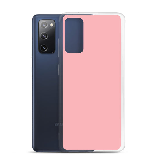 Light Pink Samsung Clear Thin Case Plain Color CREATIVETECH