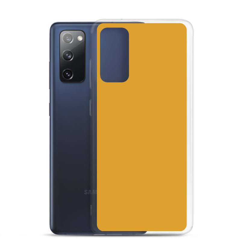 Load image into Gallery viewer, Buttercup Yellow Orange Samsung Clear Thin Case Plain Color CREATIVETECH
