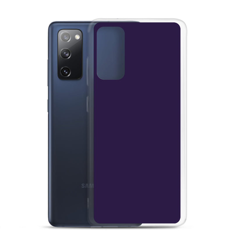Load image into Gallery viewer, Tolopea Dark Purple Samsung Clear Thin Case Plain Color CREATIVETECH
