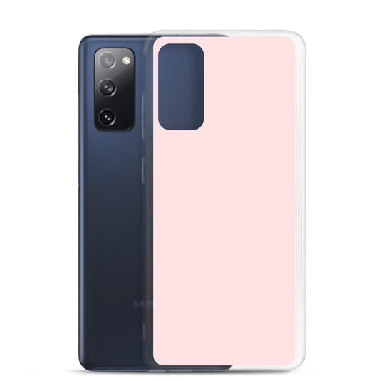 Pale Pink Samsung Clear Thin Case Plain Color CREATIVETECH