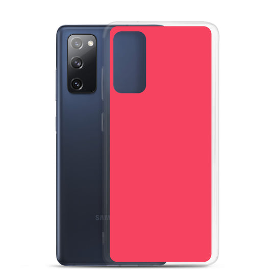 Radical Red Samsung Clear Thin Case Plain Color CREATIVETECH