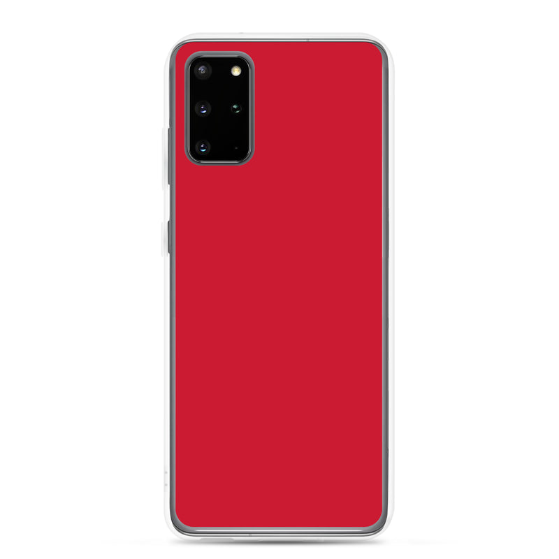 Load image into Gallery viewer, Red Samsung Clear Thin Case Plain Color CREATIVETECH
