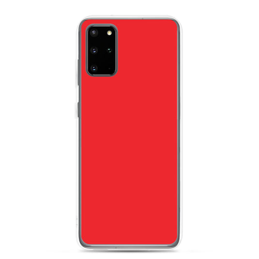 Alizarin Red Samsung Clear Thin Case Plain Color CREATIVETECH