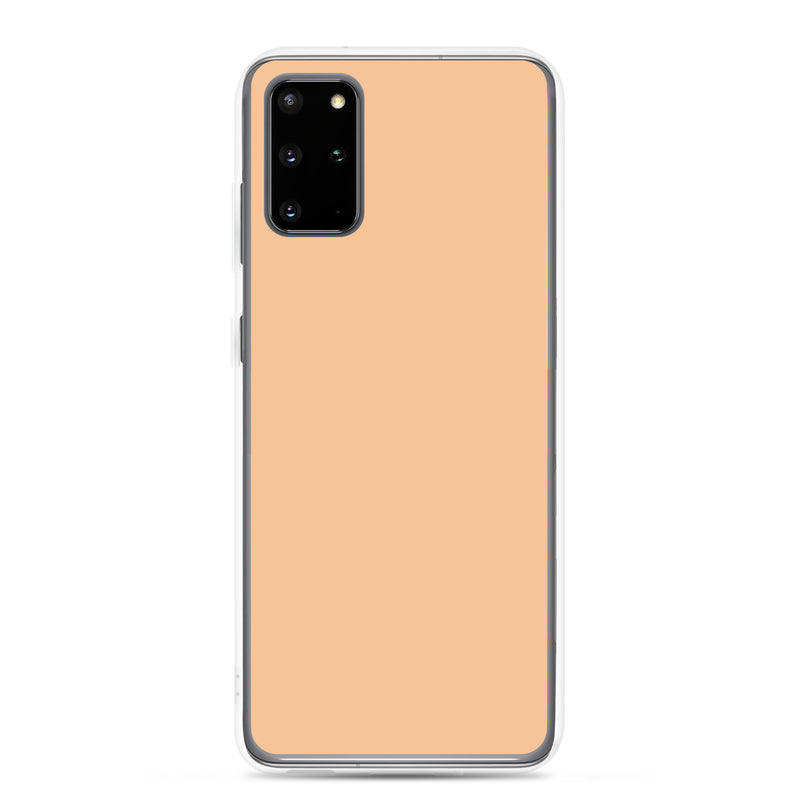 Load image into Gallery viewer, Romantic Orange Samsung Clear Thin Case Plain Color CREATIVETECH
