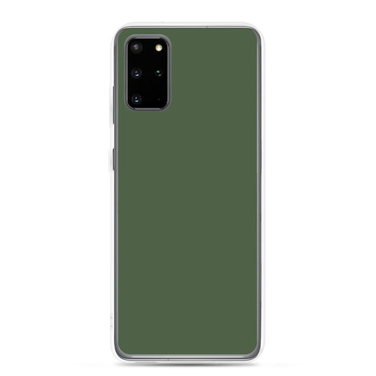 Deep Sage Green Samsung Clear Thin Case Plain Color CREATIVETECH