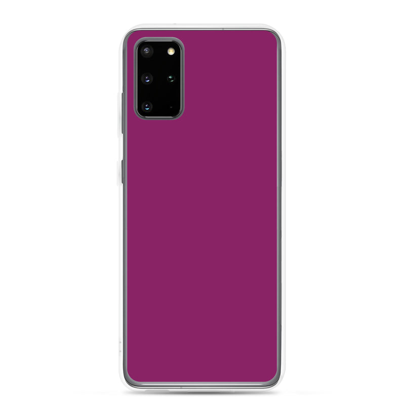 Load image into Gallery viewer, Eggplant Red Violet Purple Samsung Clear Thin Case Plain Color CREATIVETECH
