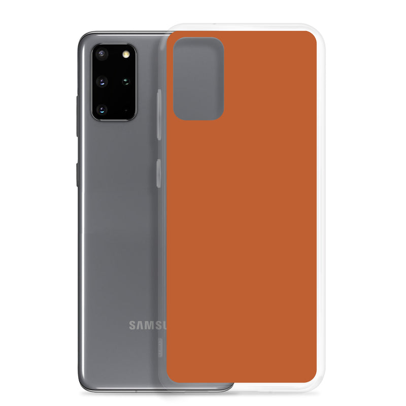 Load image into Gallery viewer, Tenne Orange Samsung Clear Thin Case Plain Color CREATIVETECH
