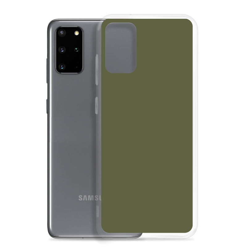 Load image into Gallery viewer, Saratoga Green Samsung Clear Thin Case Plain Color CREATIVETECH
