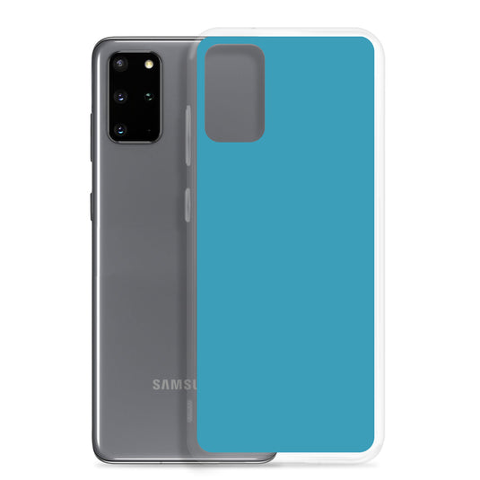 Blue Samsung Clear Thin Case Plain Color CREATIVETECH