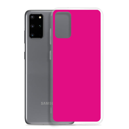 Medium Violet Red Samsung Clear Thin Case Plain Color CREATIVETECH