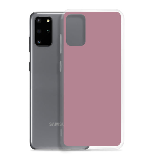 Tapestry Deep Ash Pink Samsung Clear Thin Case Plain Color CREATIVETECH