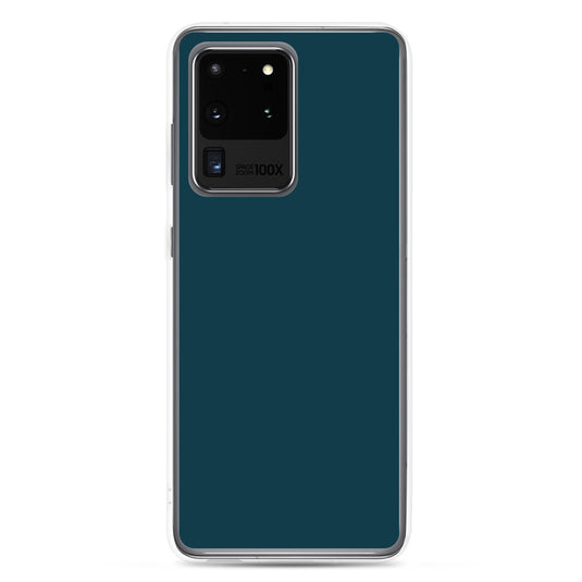 Whale Blue Samsung Clear Thin Case Plain Color CREATIVETECH