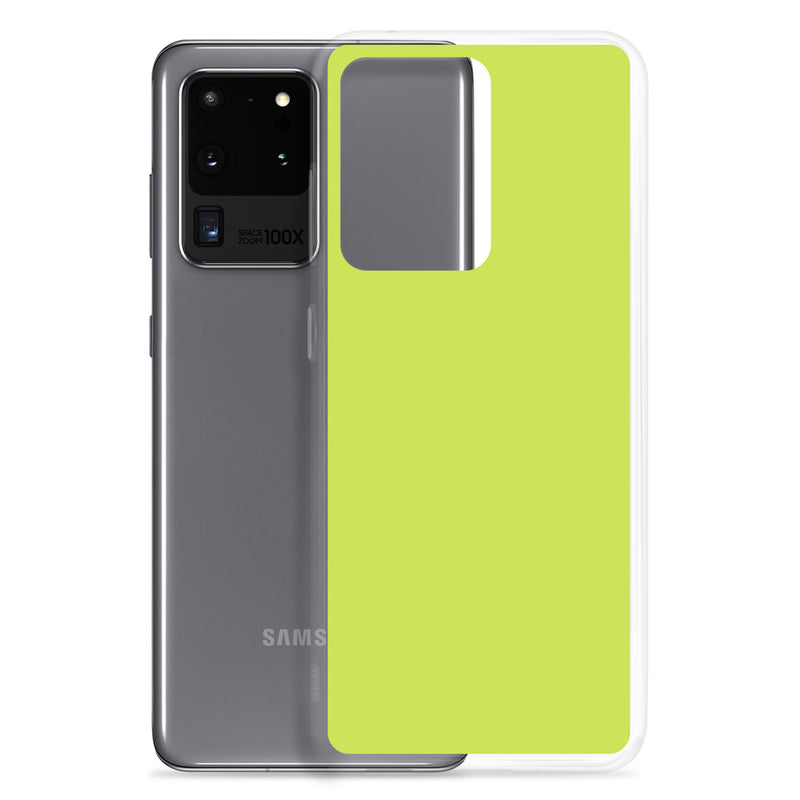 Load image into Gallery viewer, Mindaro Green Samsung Clear Thin Case Plain Color CREATIVETECH
