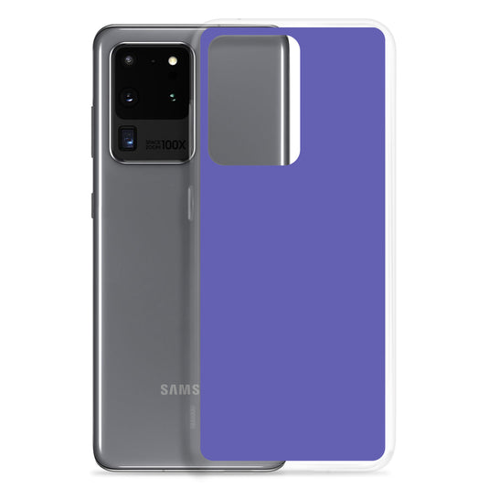 Medium Slate Purple Blue Samsung Clear Thin Case Plain Color CREATIVETECH