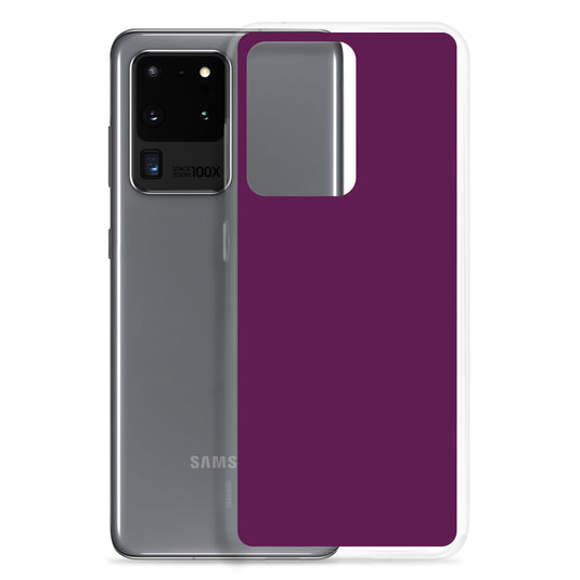Tyrian Purple Samsung Clear Thin Case Plain Color CREATIVETECH