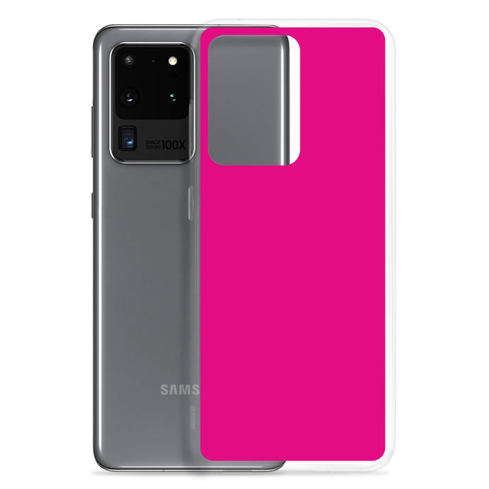 Medium Violet Red Samsung Clear Thin Case Plain Color CREATIVETECH