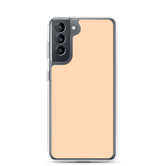 Sandy Orange Samsung Clear Thin Case Plain Color CREATIVETECH