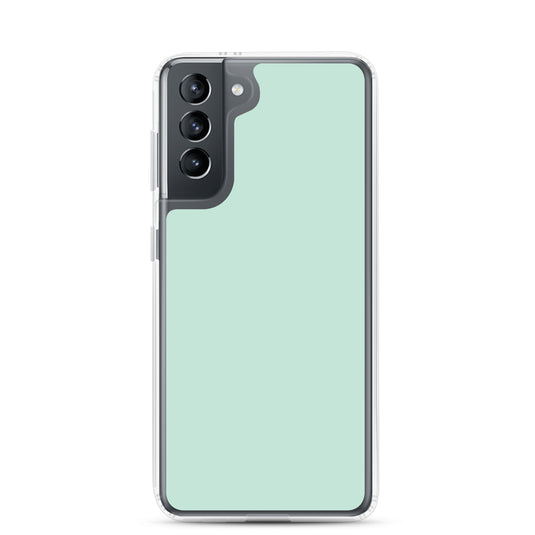 Aero Blue Green Samsung Clear Thin Case Plain Color CREATIVETECH
