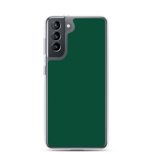 British Racing Green Samsung Clear Thin Case Plain Color CREATIVETECH