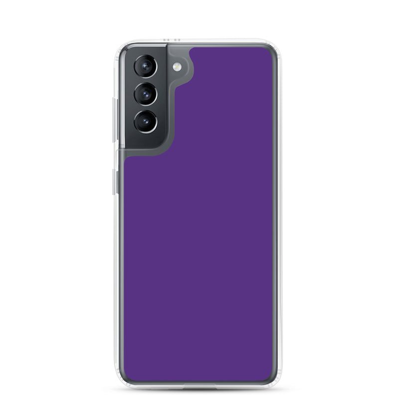 Load image into Gallery viewer, Indigo Purple Samsung Clear Thin Case Plain Color CREATIVETECH
