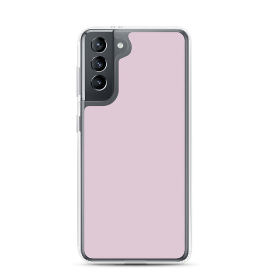 Pale Twilight Pink Samsung Clear Thin Case Plain Color CREATIVETECH