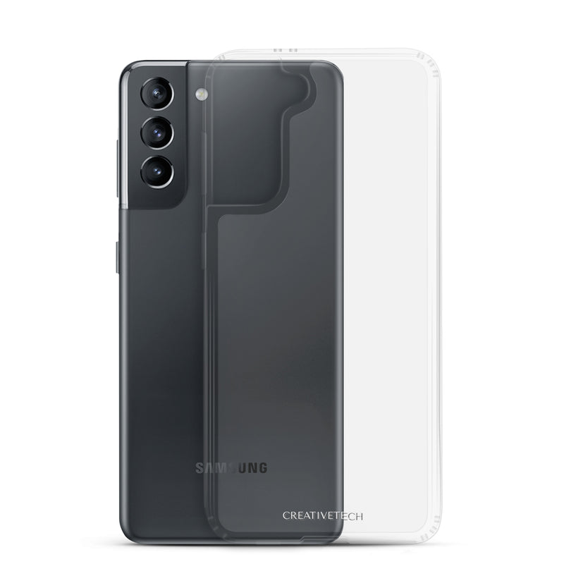 Load image into Gallery viewer, Transparent Flexible Clear Samsung Case Bump Resistant Corners CREATIVETECH
