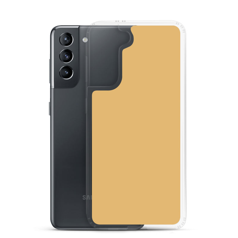 Load image into Gallery viewer, Fawn Yellow Samsung Clear Thin Case Plain Color CREATIVETECH
