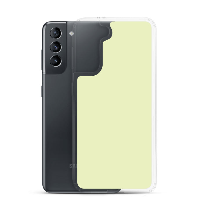 Snow Flurry Green Samsung Clear Thin Case Plain Color CREATIVETECH