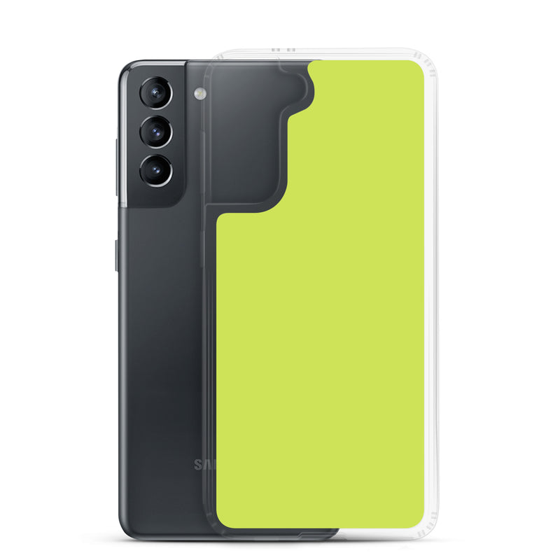 Load image into Gallery viewer, Mindaro Green Samsung Clear Thin Case Plain Color CREATIVETECH
