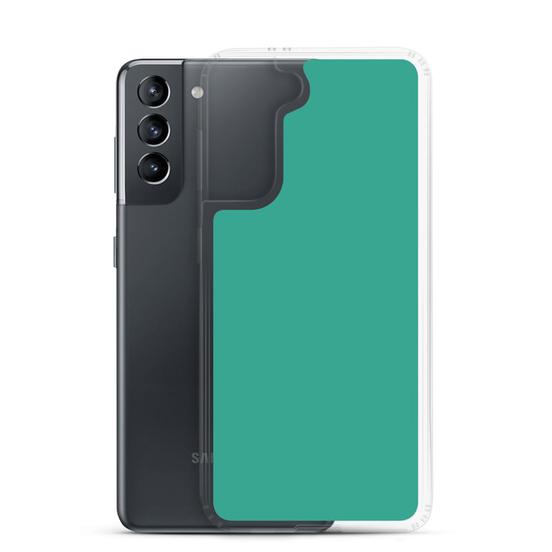 Load image into Gallery viewer, Niagara Green Samsung Clear Thin Case Plain Color CREATIVETECH
