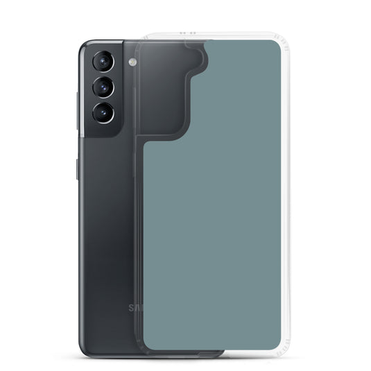 Gothic Blue Samsung Clear Thin Case Plain Color CREATIVETECH