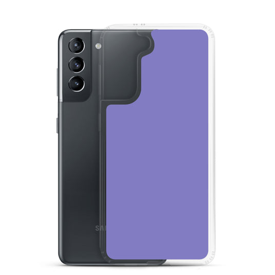 Moody Blue Purple Samsung Clear Thin Case Plain Color CREATIVETECH