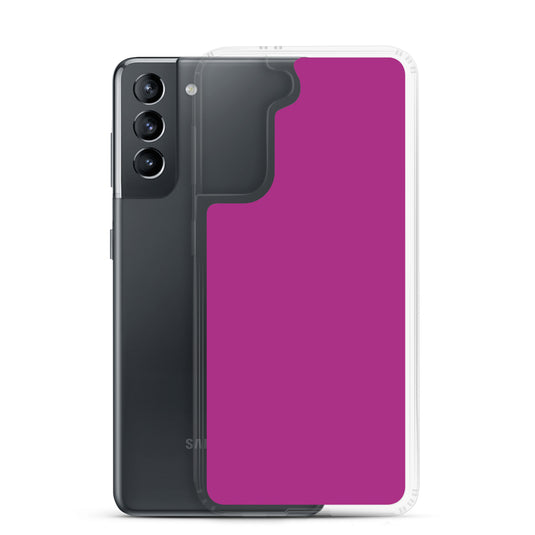 Red Violet Samsung Clear Thin Case Plain Color CREATIVETECH