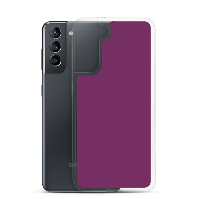 Palatinate Purple Samsung Clear Thin Case Plain Color CREATIVETECH