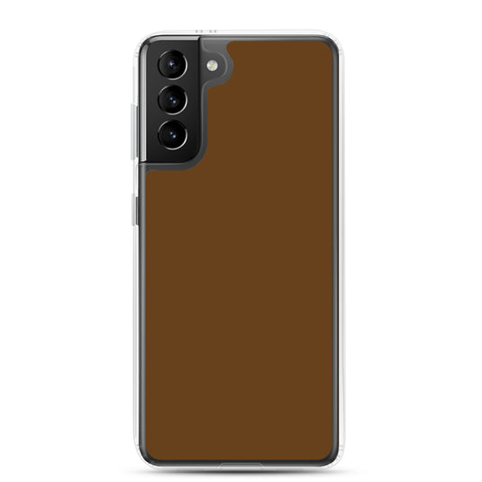 Brown Samsung Clear Thin Case Plain Color CREATIVETECH