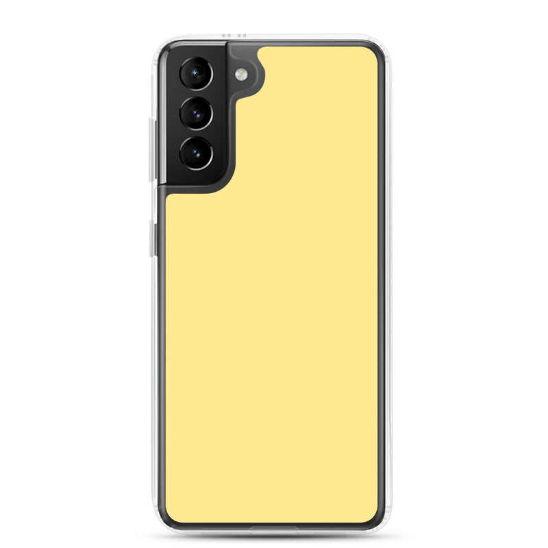 Load image into Gallery viewer, Vis Vis Yellow Samsung Clear Thin Case Plain Color CREATIVETECH
