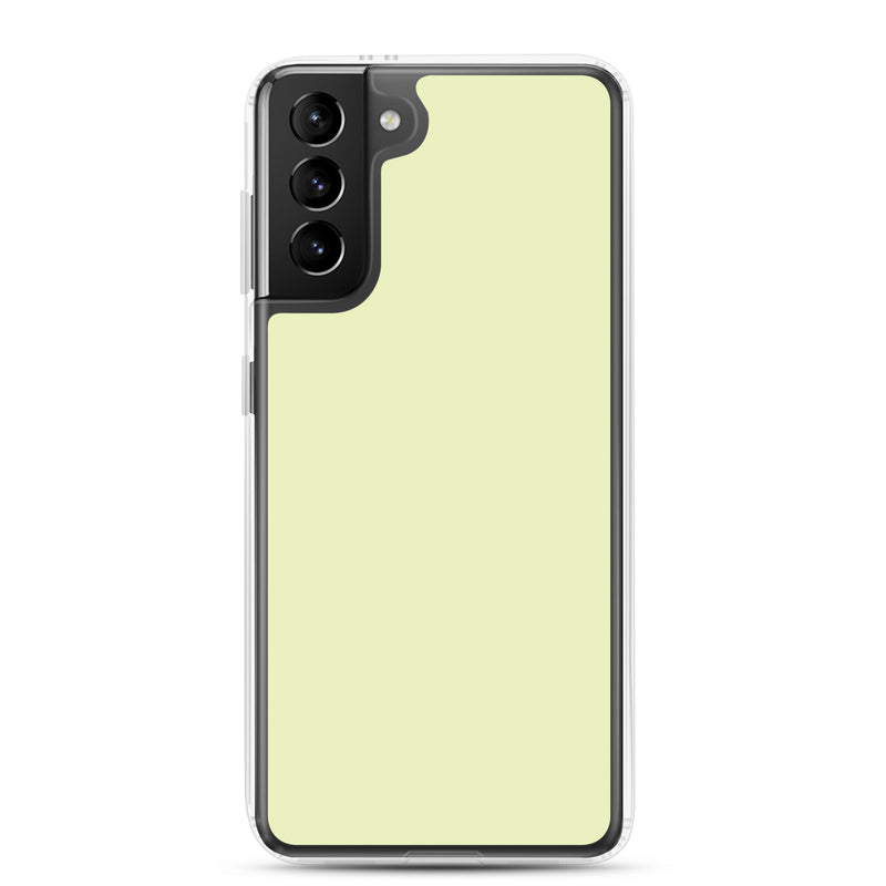 Load image into Gallery viewer, Snow Flurry Green Samsung Clear Thin Case Plain Color CREATIVETECH
