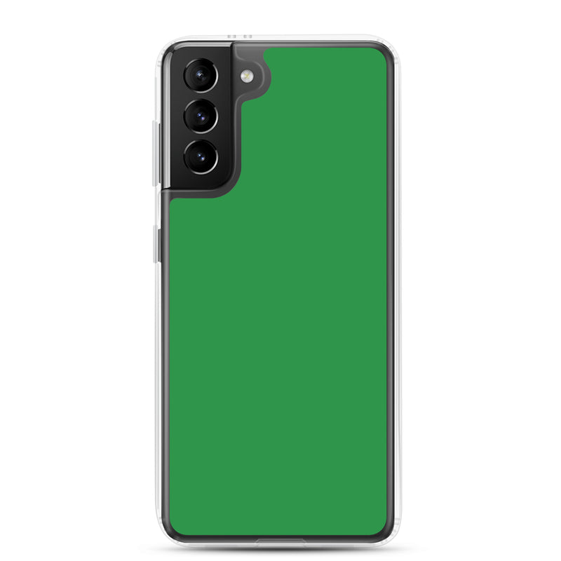 Load image into Gallery viewer, Sea Green Samsung Clear Thin Case Plain Color CREATIVETECH
