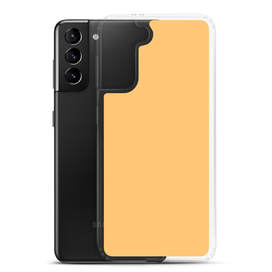 Chardonnay Yellow Orange Samsung Clear Thin Case Plain Color CREATIVETECH