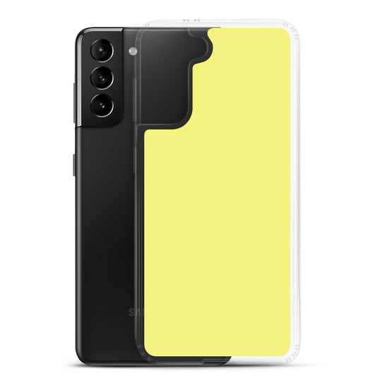 Dolly Yellow Samsung Clear Thin Case Plain Color CREATIVETECH