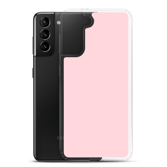 Flamingo Pink Samsung Clear Thin Case Plain Color CREATIVETECH