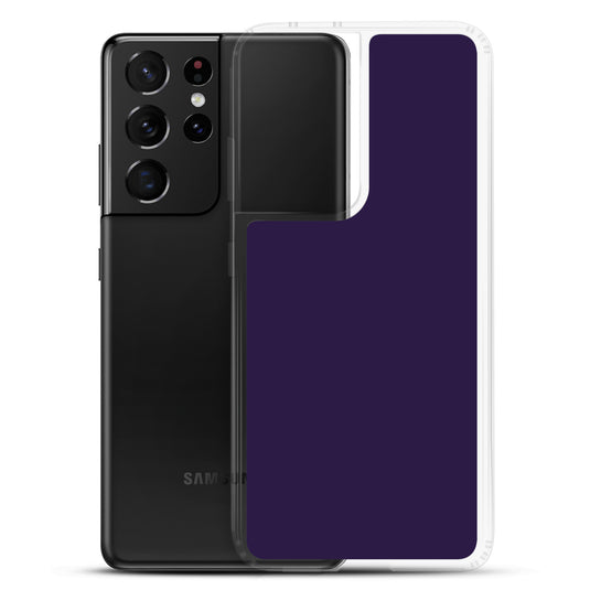 Tolopea Dark Purple Samsung Clear Thin Case Plain Color CREATIVETECH