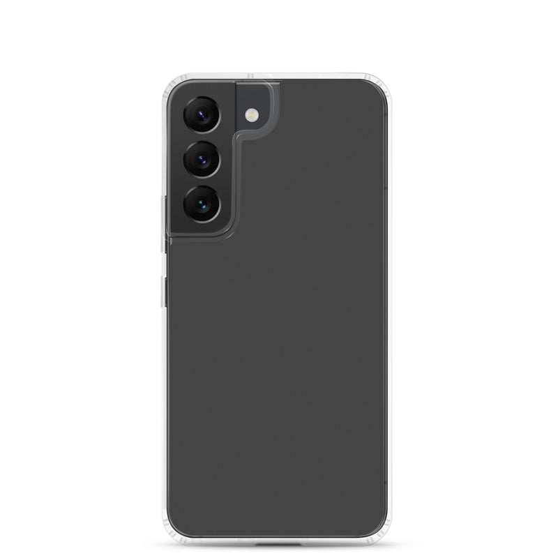 Load image into Gallery viewer, Eclipse Dark Grey Samsung Clear Thin Case Plain Color CREATIVETECH
