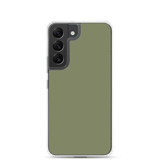 Finch Green Samsung Clear Thin Case Plain Color CREATIVETECH