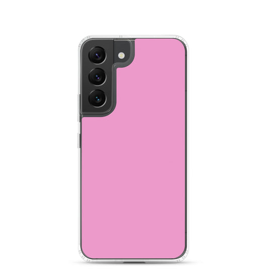 Lavender Rose Pink Samsung Clear Thin Case Plain Color CREATIVETECH