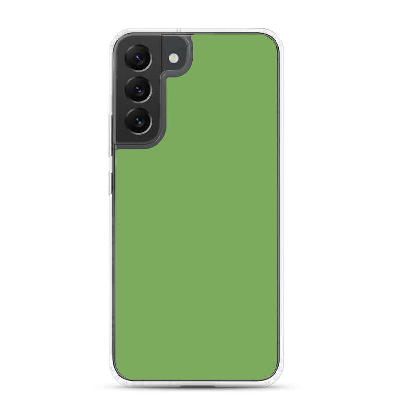 Load image into Gallery viewer, Green Samsung Clear Thin Case Plain Color CREATIVETECH
