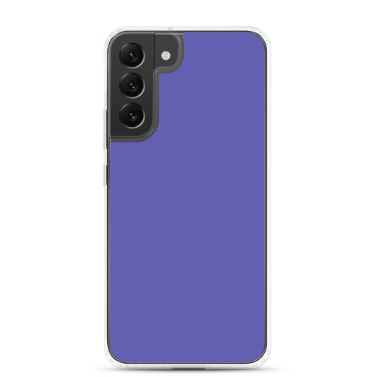 Medium Slate Purple Blue Samsung Clear Thin Case Plain Color CREATIVETECH