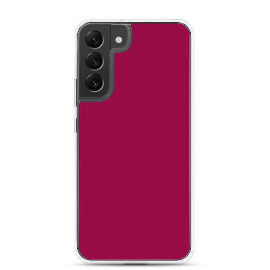 Light Burgundy Red Samsung Clear Thin Case Plain Color CREATIVETECH